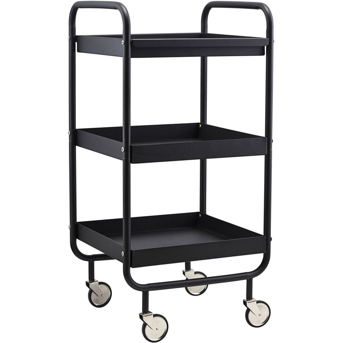 Roll, Trolley, sort, H85x38x42 cm