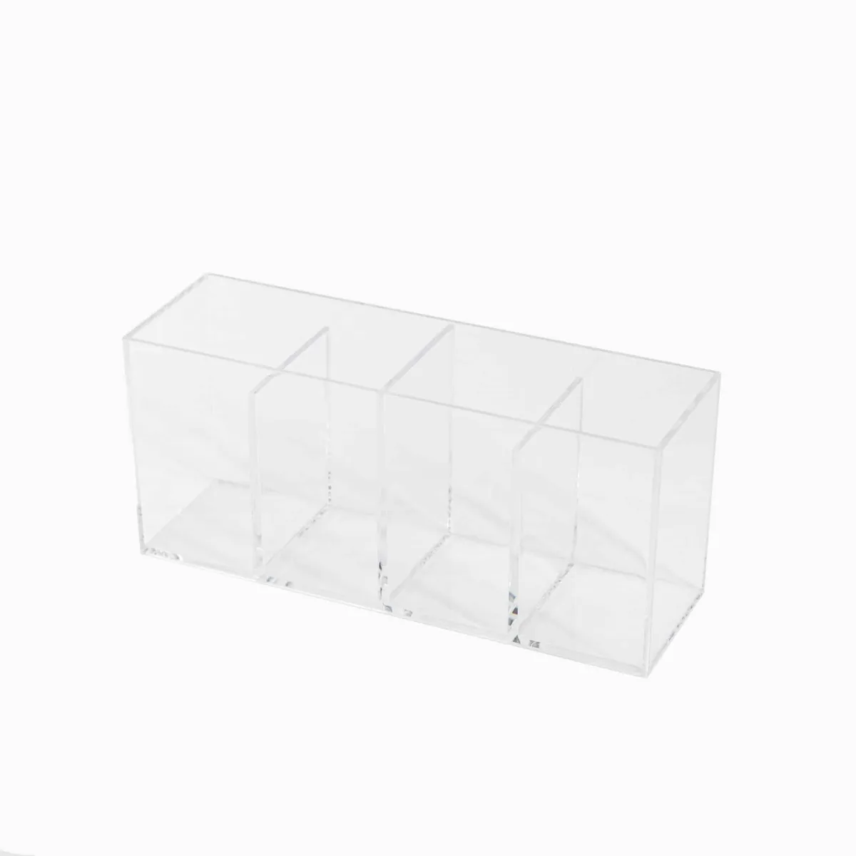 Ronja - Organizer med fire rum - Transparent - 22,3cm x 7cm x 9,8cm