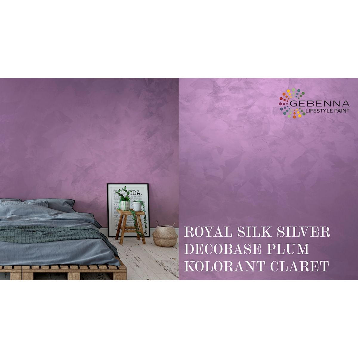 Royal Silk Silverbase + Decobase Plum + Kolorant Claret