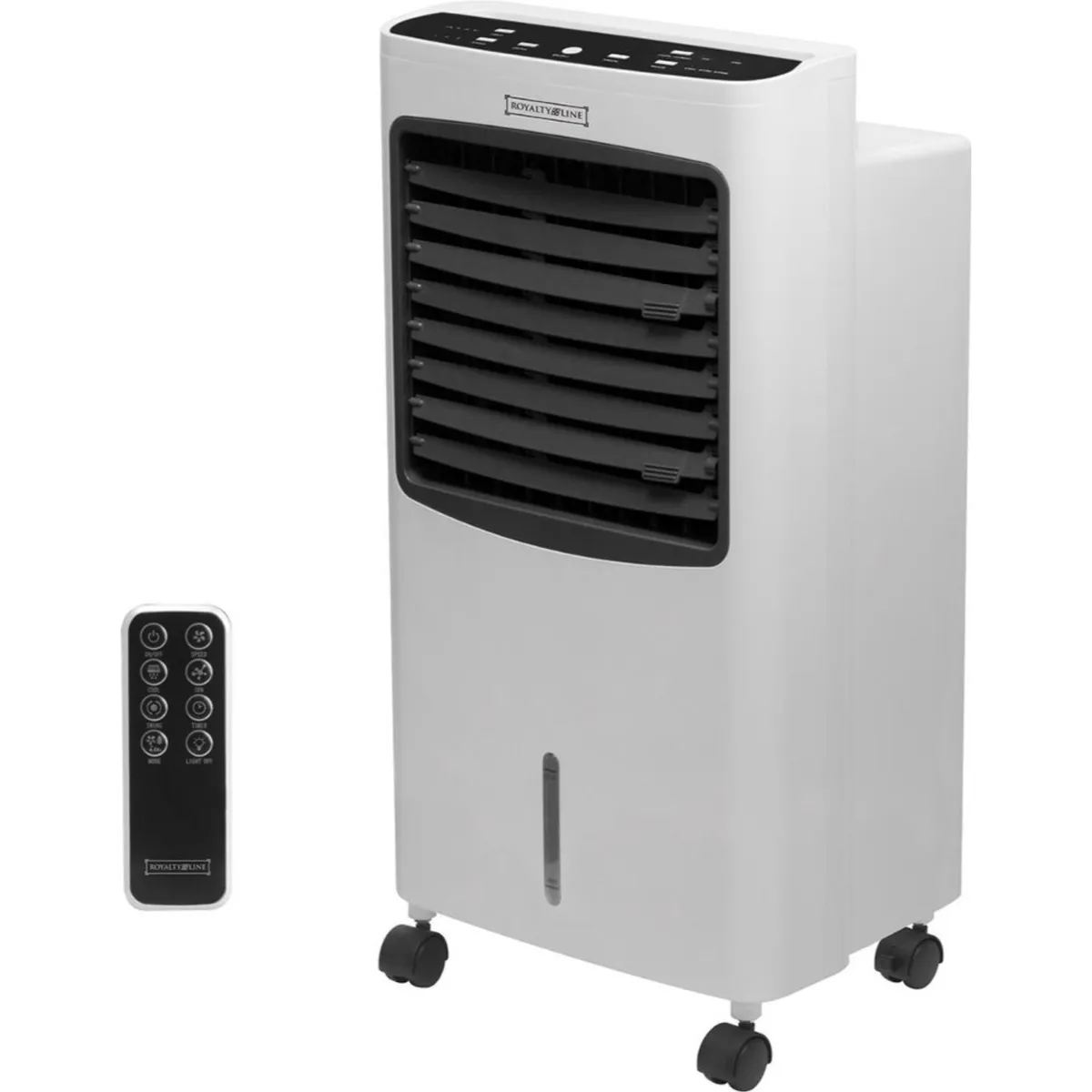 Royalty Line Air Cooler / Luftkøler & luftfugter - Vandtank 8,0 L - 75W - med fjernbetjening