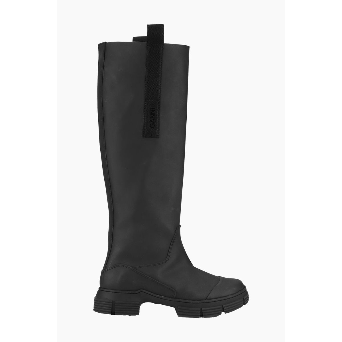 Rubber Country Boot - Black - GANNI - Sort 40