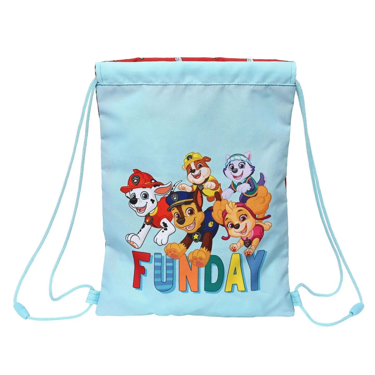 Rygsæk med Snore The Paw Patrol Funday Rød Lyseblå (26 x 34 x 1 cm)