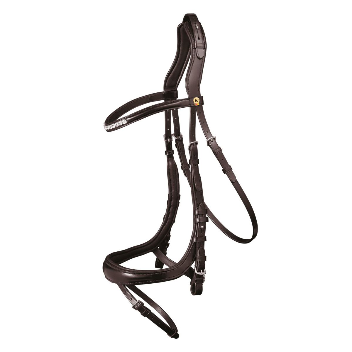 S-Line bridle Sensation, engl.comb. - Brun