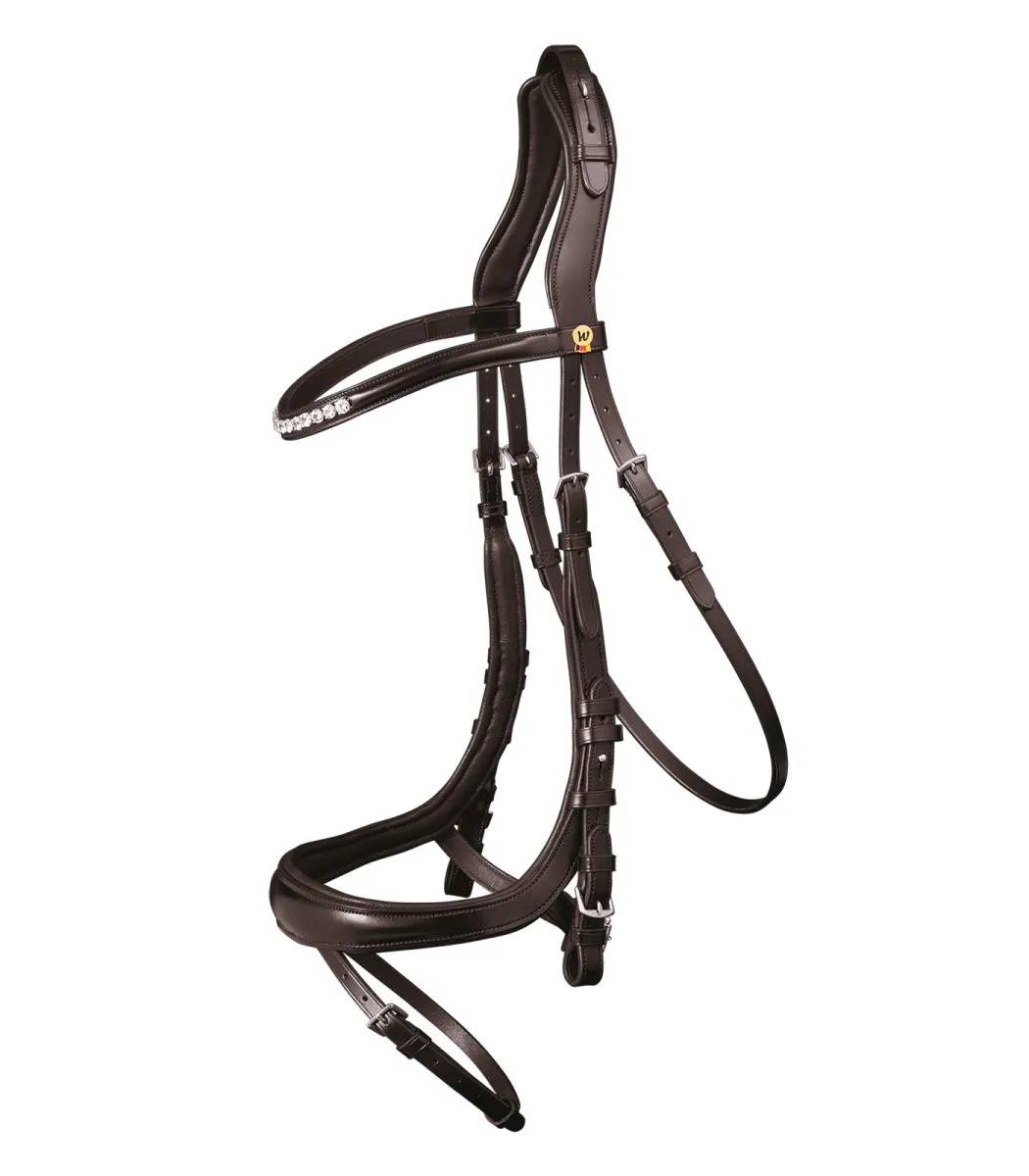 S-Line bridle Sensation, engl.comb. - Brun