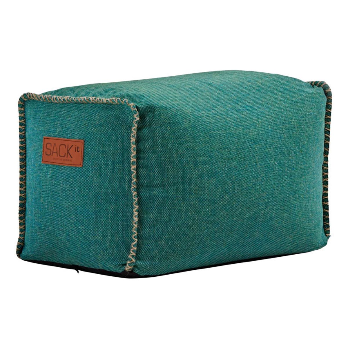 SACKit Cobana Square Pouf - Petroleum Melange