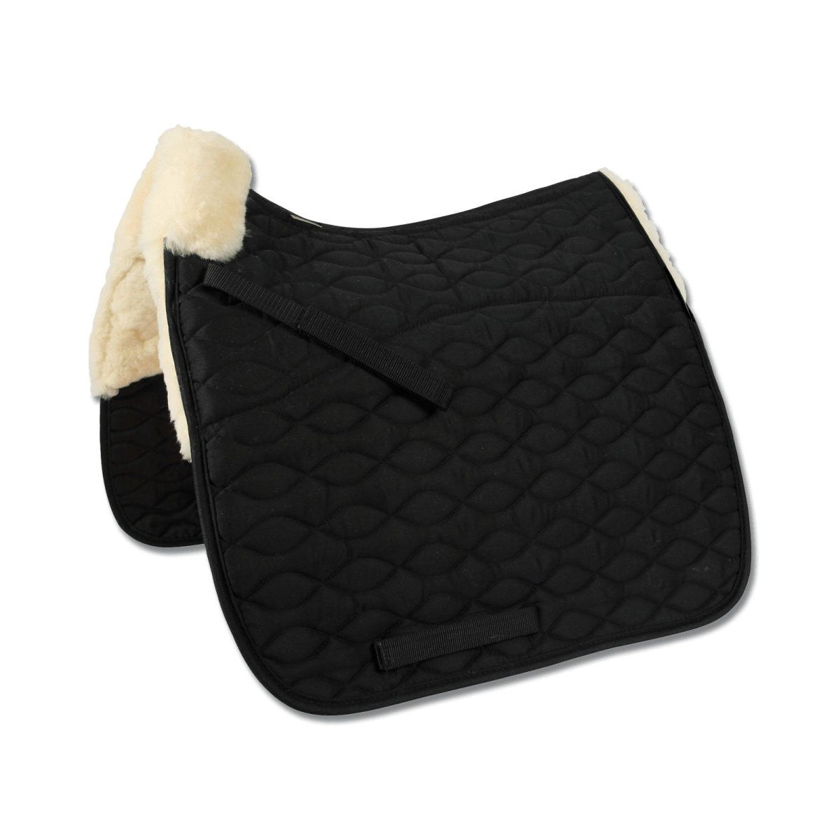 Saddle Pad Mailand Lambskin, black, AP (Kombineret)