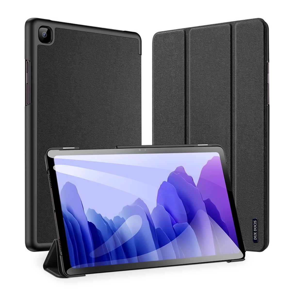 Samsung Galaxy Tab A7 10.4 (2020) - DUX DUCIS Domo Series Tri-Fold Smart cover - Sort