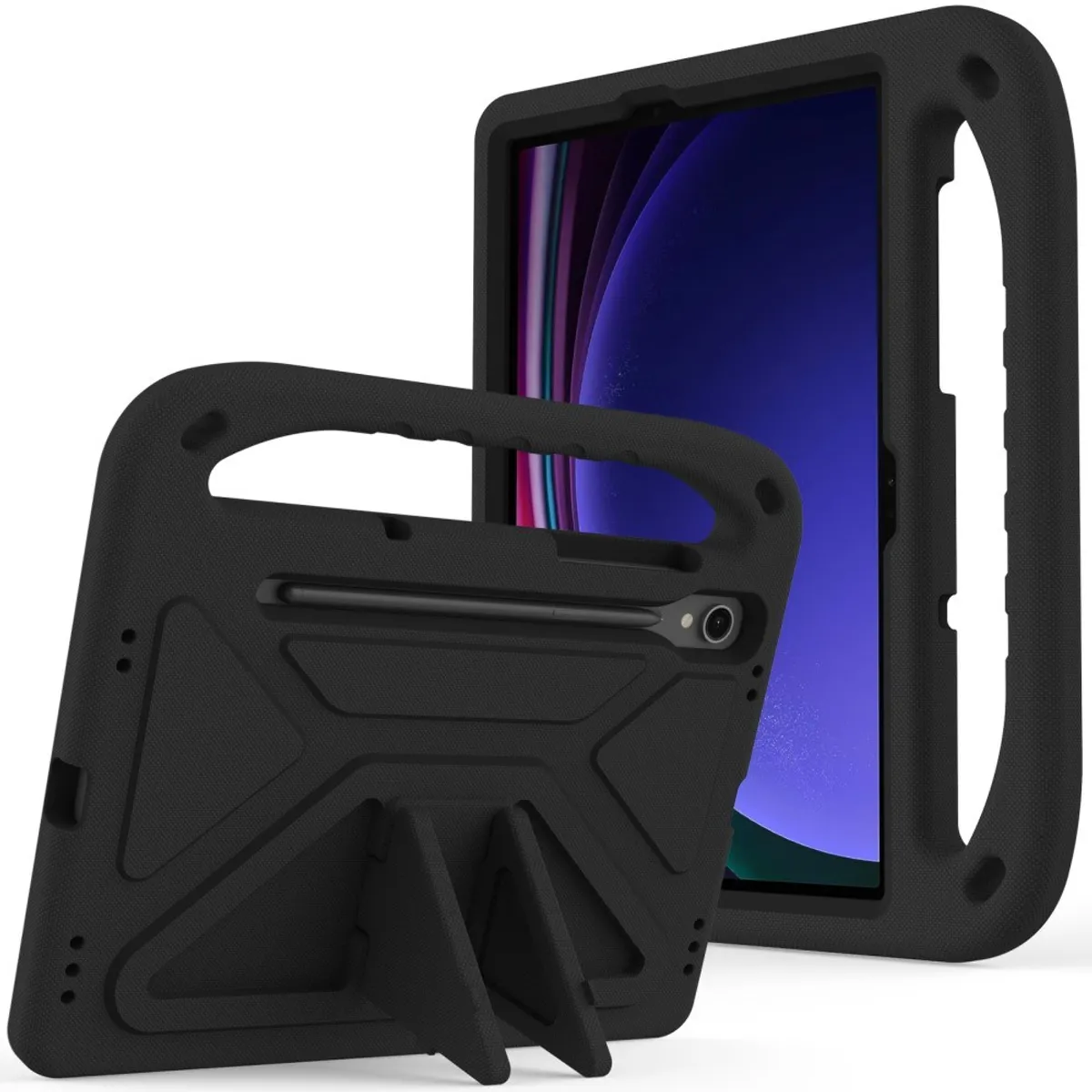 Samsung Galaxy Tab S9 / Tab S8 /Tab S7 - Hybrid EVA cover - Børnevenligt - Sort