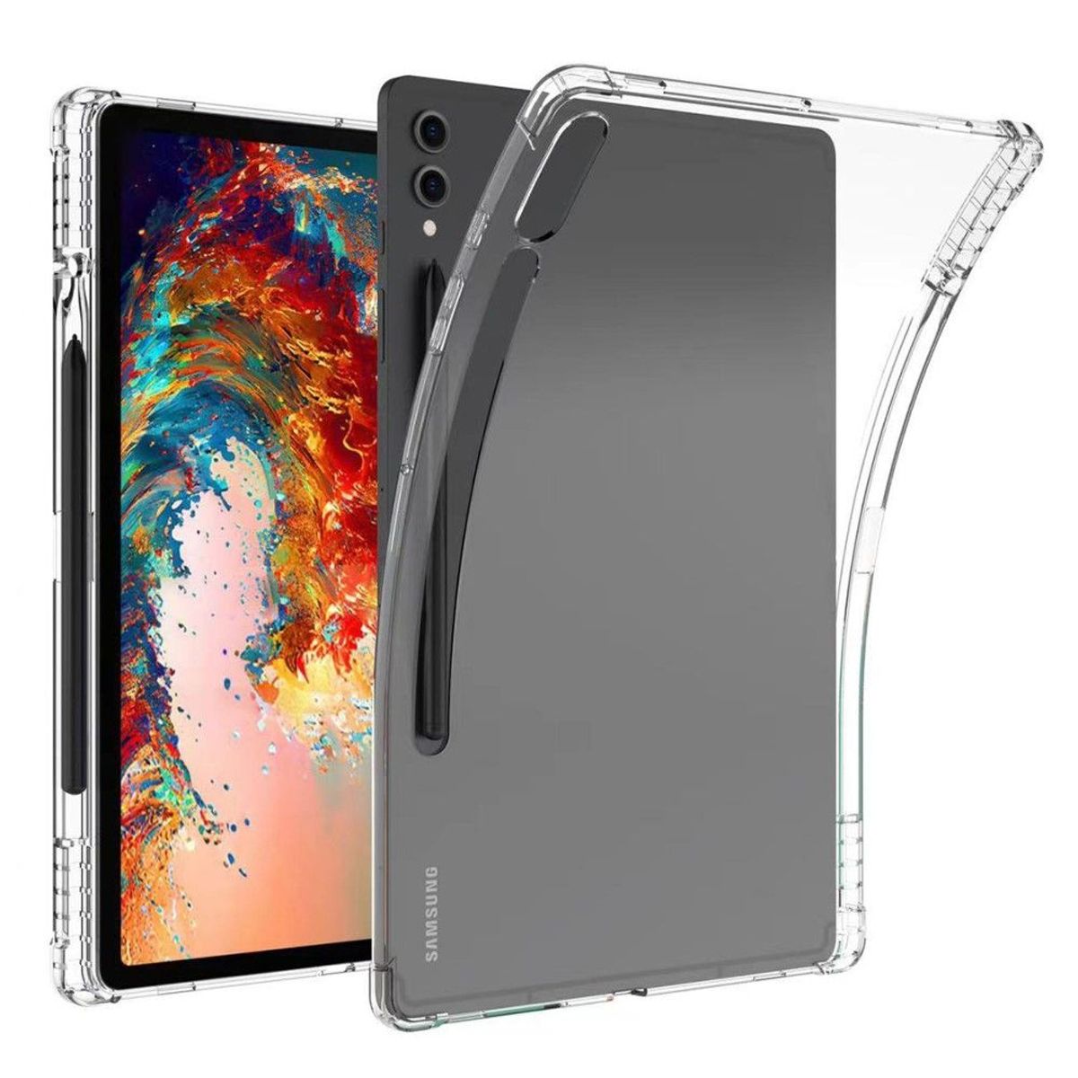 Samsung Galaxy Tab S9 Ultra - Shockproof gummi cover - Transparent