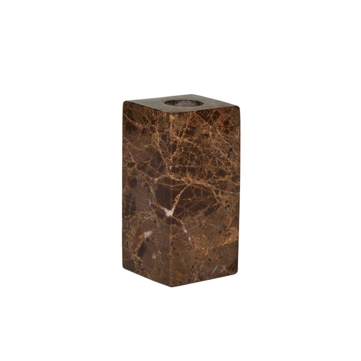 Savi Square Marble Candleholder High choko