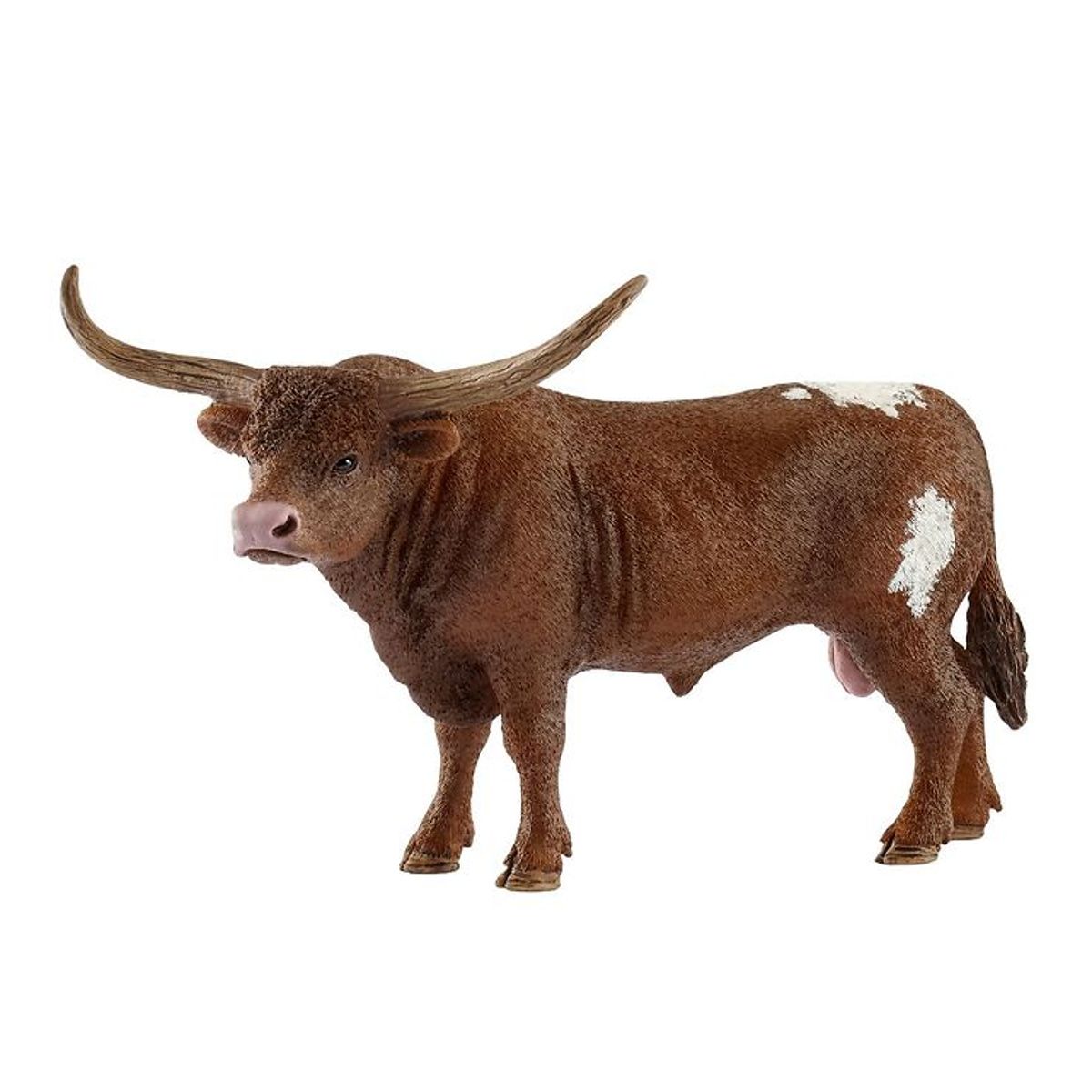 Schleich Dyr - Texas Longhorn-tyr - H: 9 cm 13866