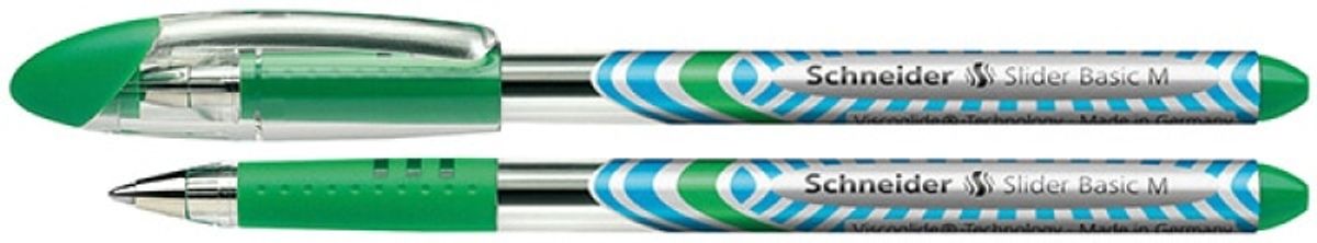 SCHNEIDER Slider Basic pen, M, grøn, 10 stk.