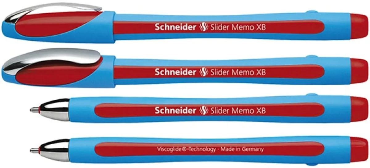 SCHNEIDER Slider Memo pen, XB, rød -.