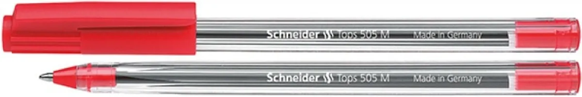 SCHNEIDER Tops 505 penne, M, rød, 50 stk.