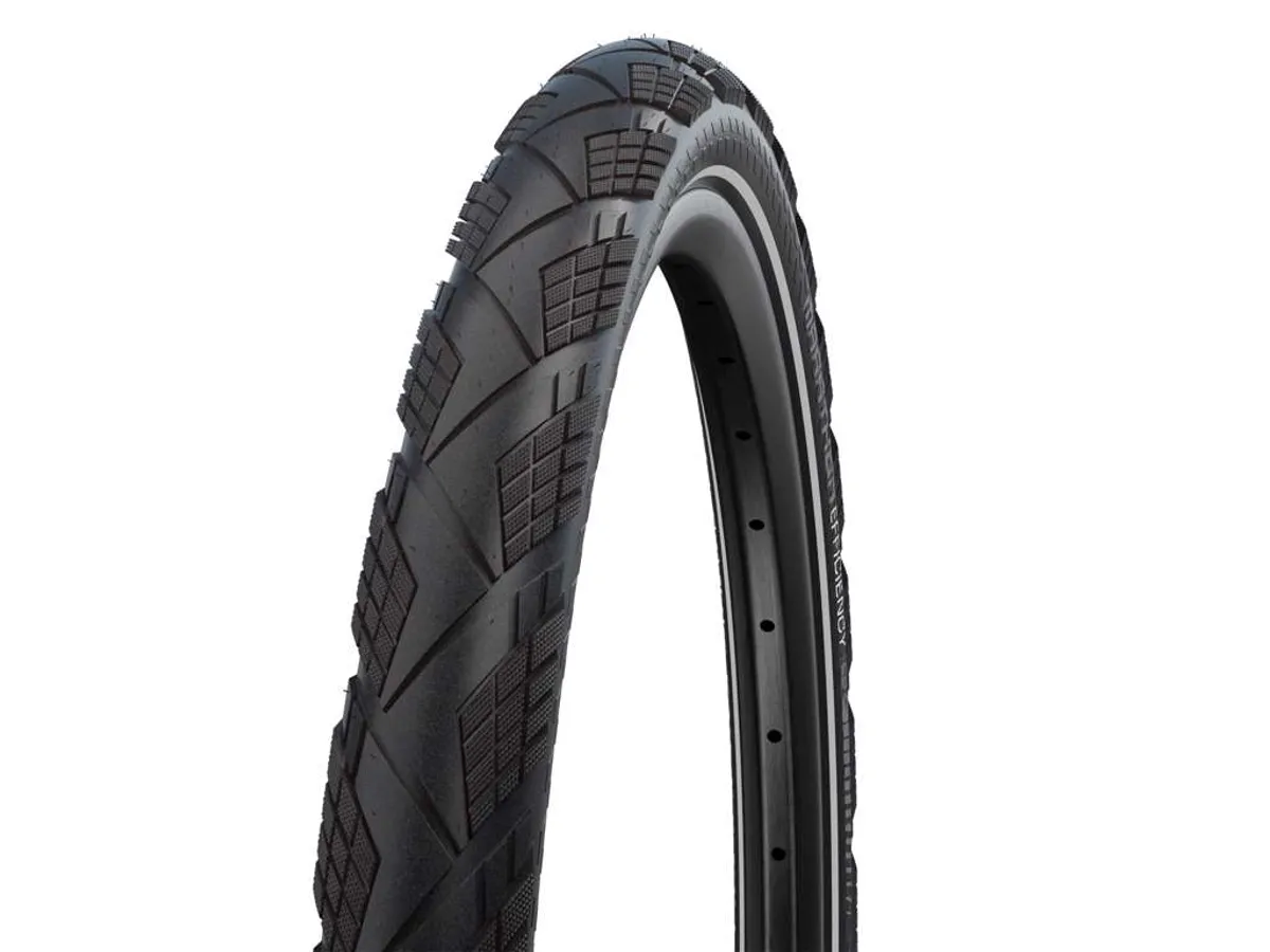 Schwalbe Marathon Efficiency Evo - Addix V-Guard - Foldedæk - 28x2,15 (55-622) - Sort refleks