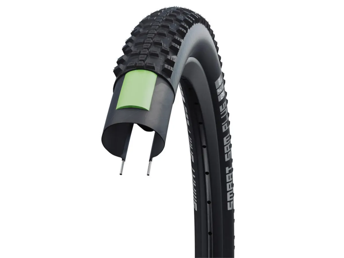 Schwalbe Smart Sam Plus - DD GreenGuard Tråddæk - 27,5x2,35(60-584) E-50 - Sort