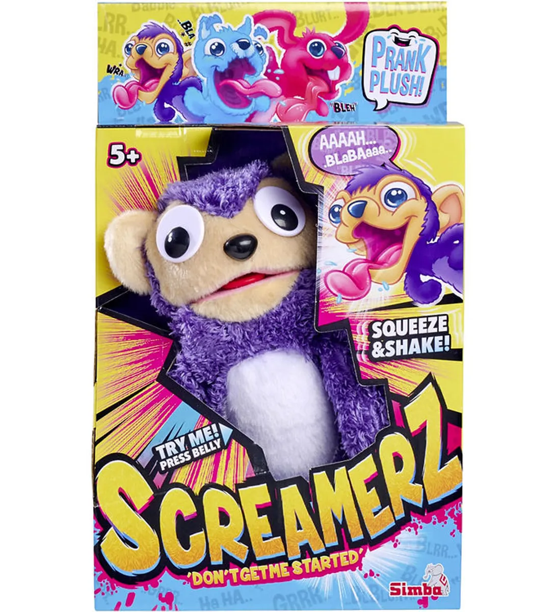 ScreamerZ Monkey - 30 cm - Lilla