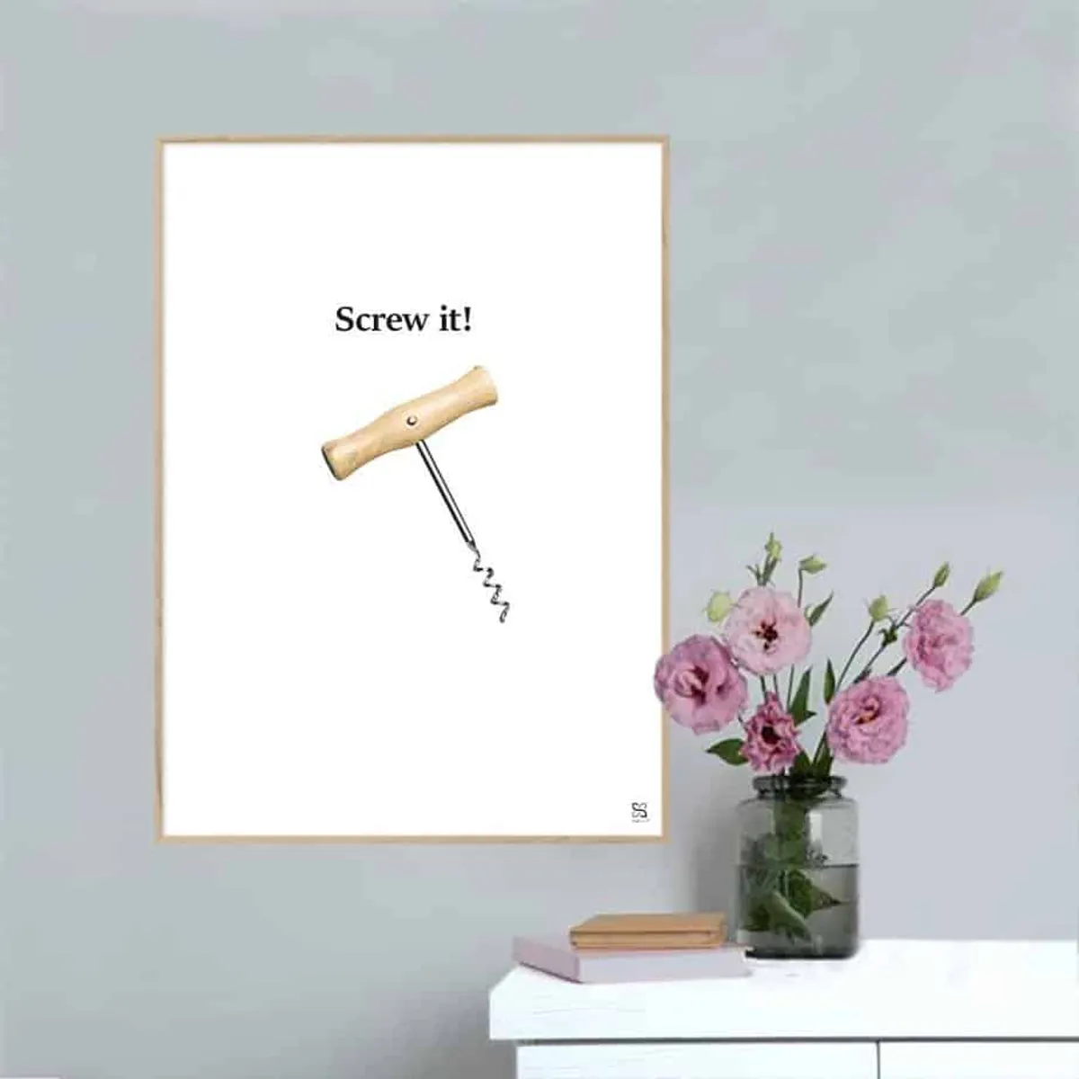 Screw it! plakat - 21 x 30 cm / Small / lodret