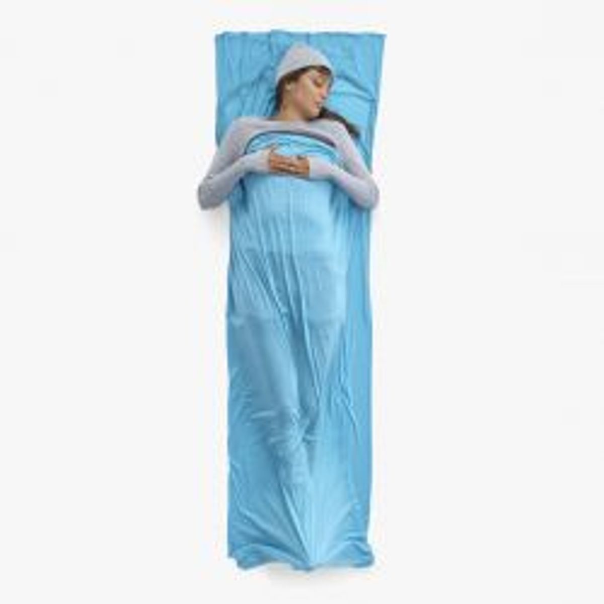 Sea To Summit Breeze Sleeping Bag Liner - Rectangular W/ Pillow Sleeve Blue Atoll - Lagenpose