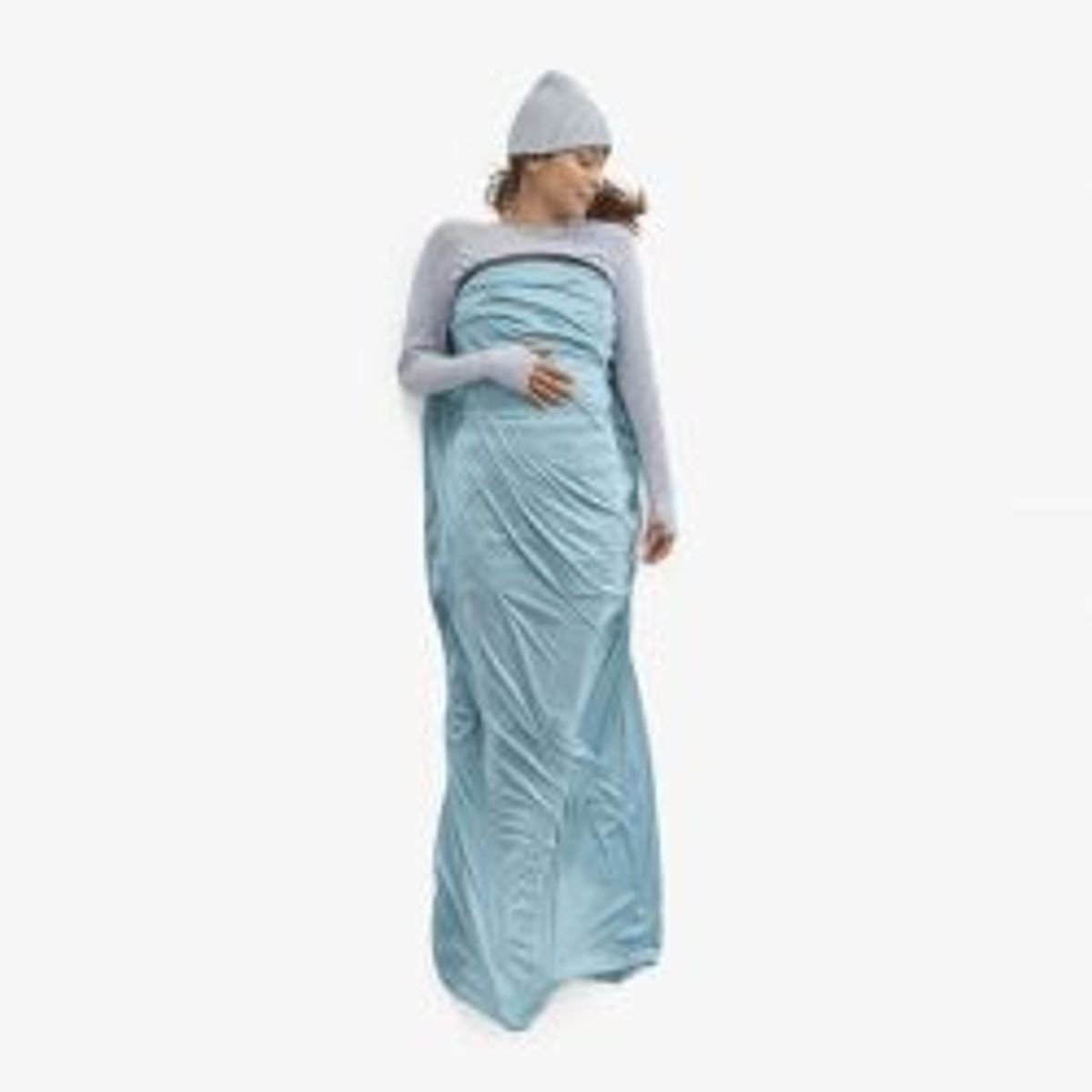 Sea To Summit Comfort Blend Sleeping Bag Liner - Rectangular Aqua Sea Blue - Lagenpose