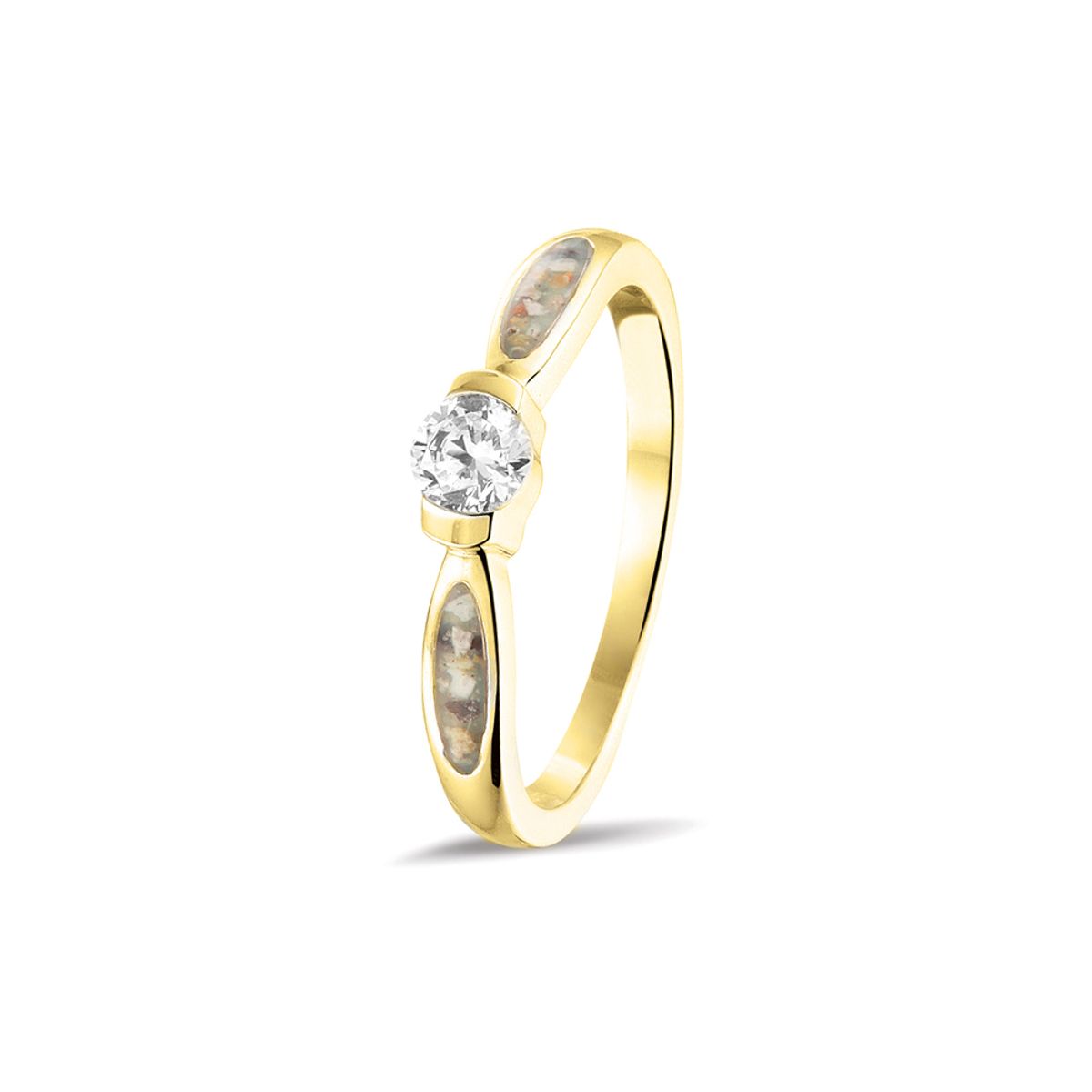 SEE YOU Ring i guld med diamant eller zirkon - Model: RG 043 Y