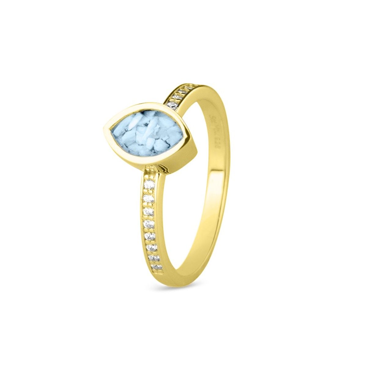 SEE YOU Ring i guld med zirkon eller diamant - Model: RG 016 Y