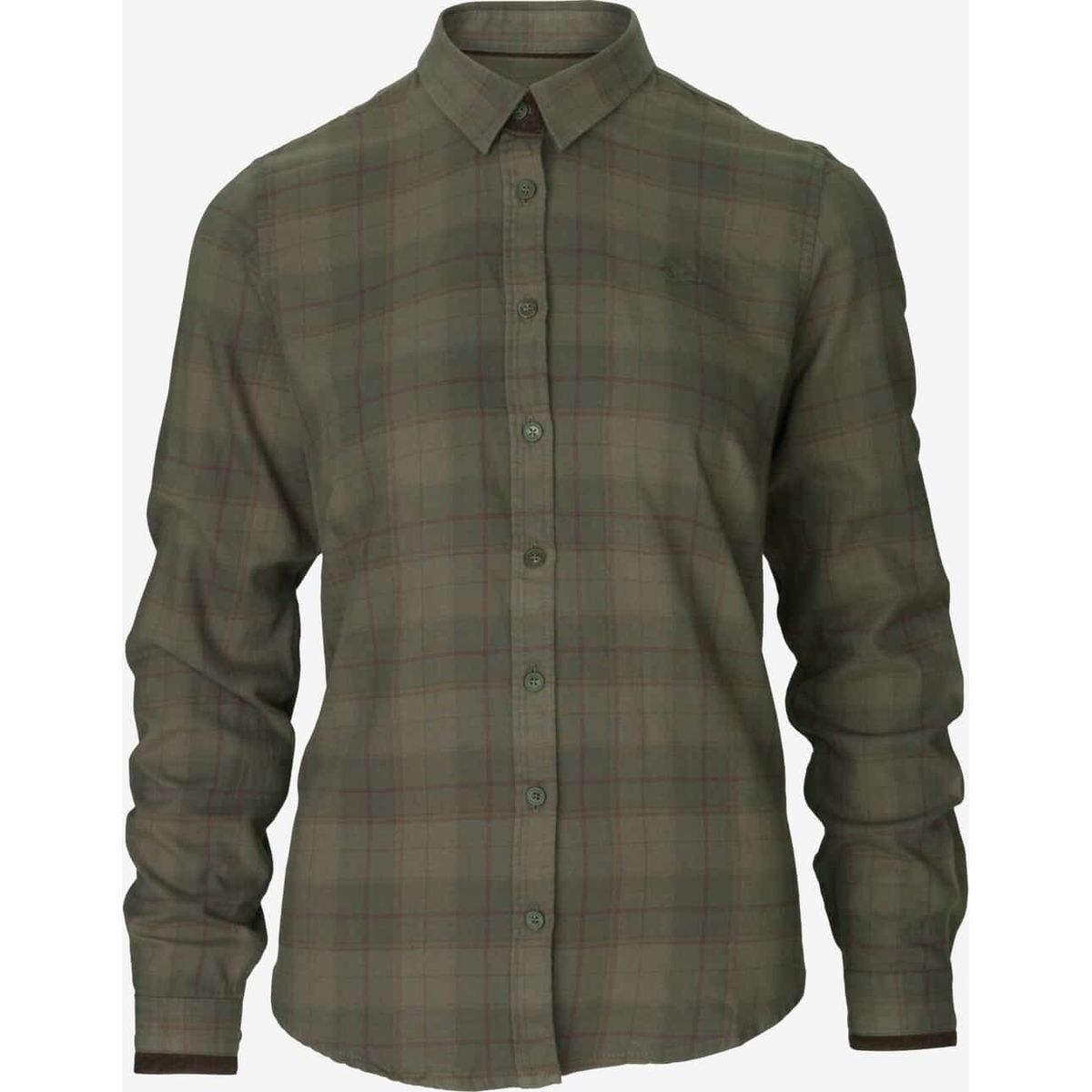 Seeland - Range Lady skjorte (Pine green check) - M