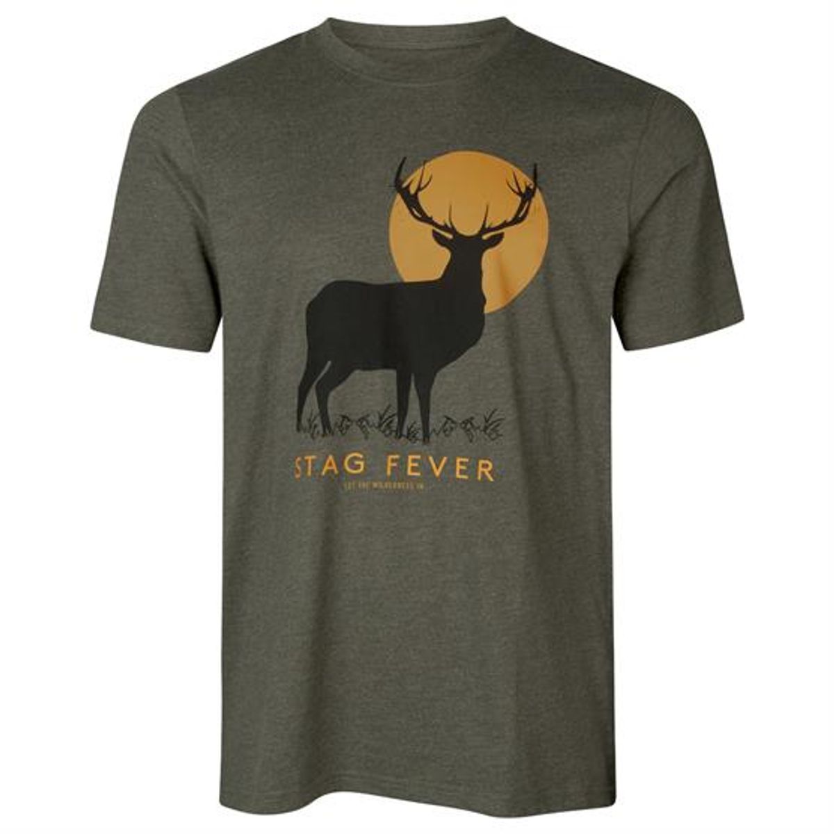 Seeland Stag Fever T-Shirt Mens, Pine Green Melange