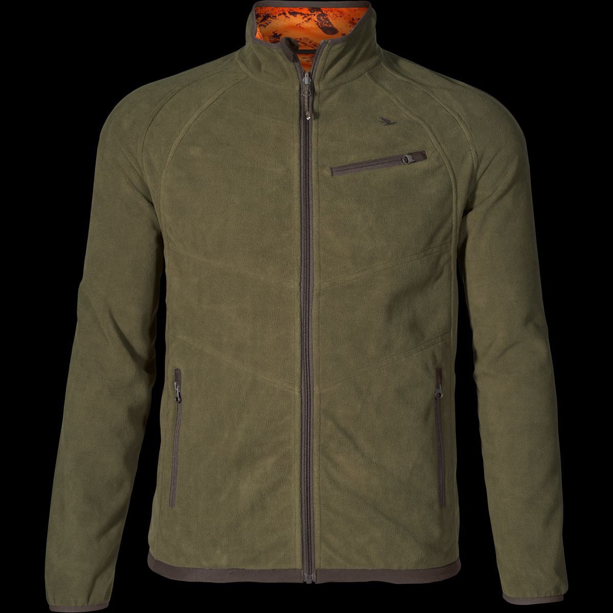 Seeland Vantage reversible fleece Pine green/InVis orange blaze L