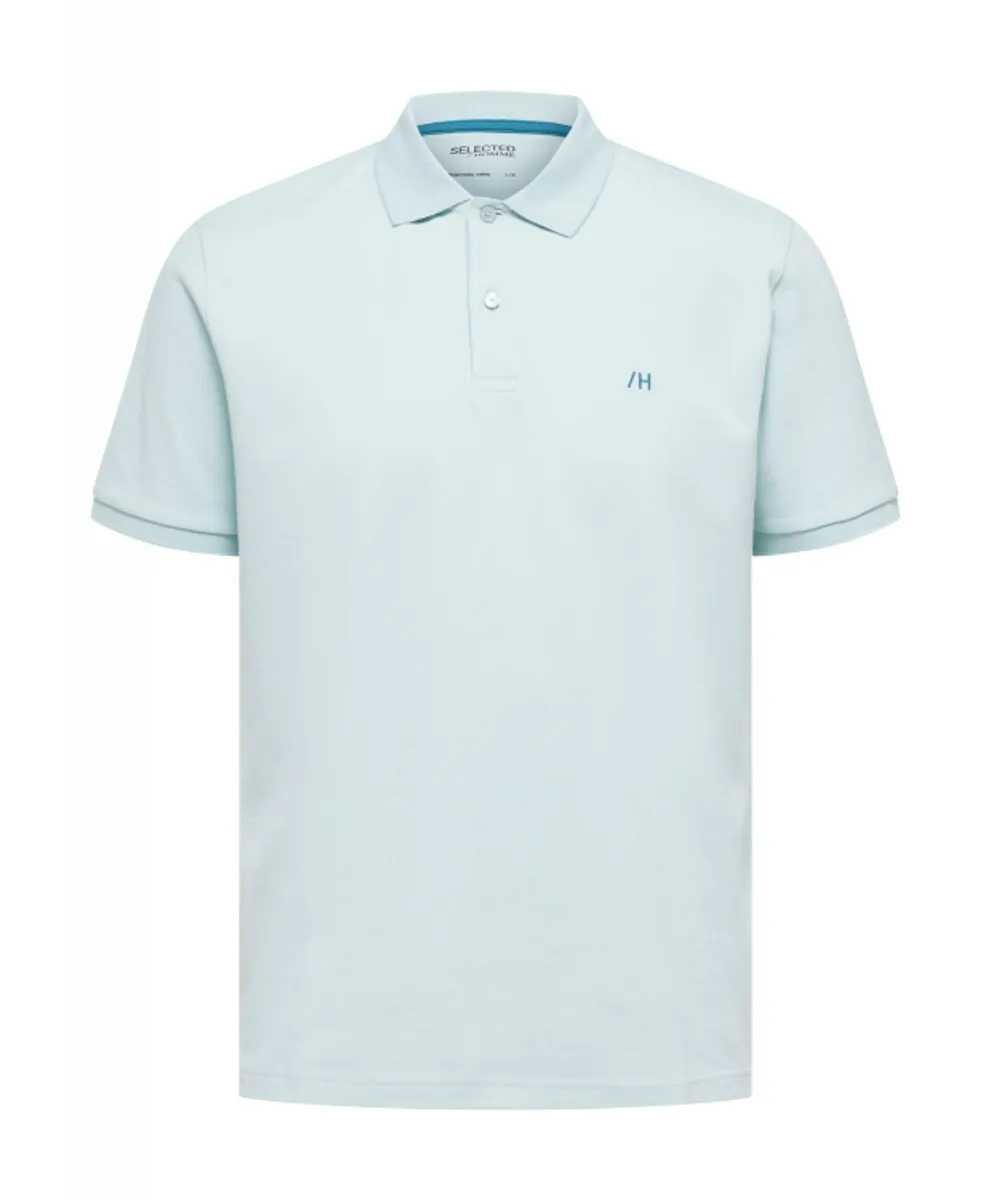 Selected klassisk polo i harbor gray til herre