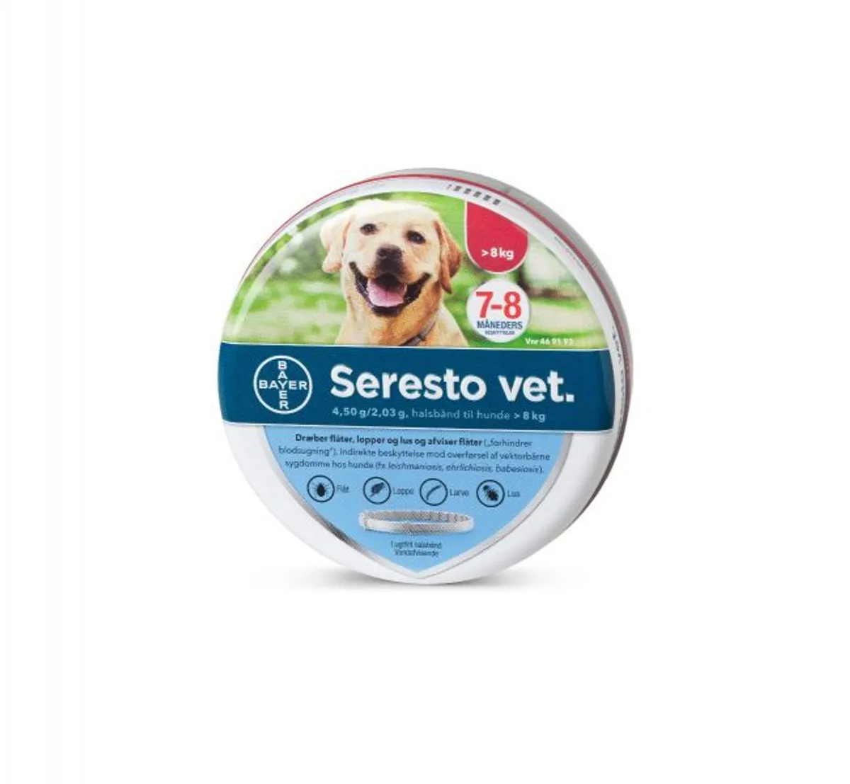 Seresto VET halsbånd til hund, >8 kg