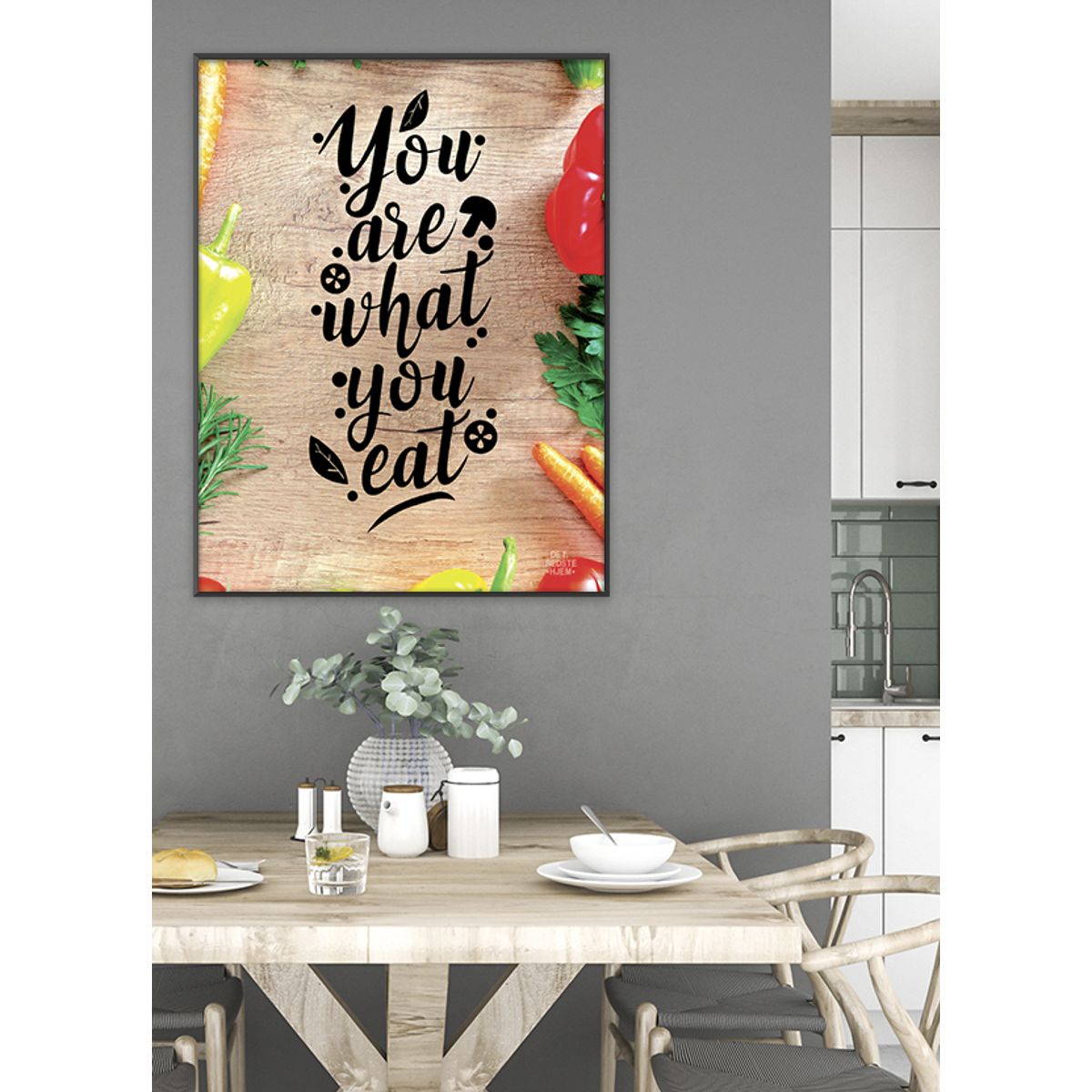 Serie#1_You are what you eat-plakat - Download PDF og print selv i mange formater - kr. 299