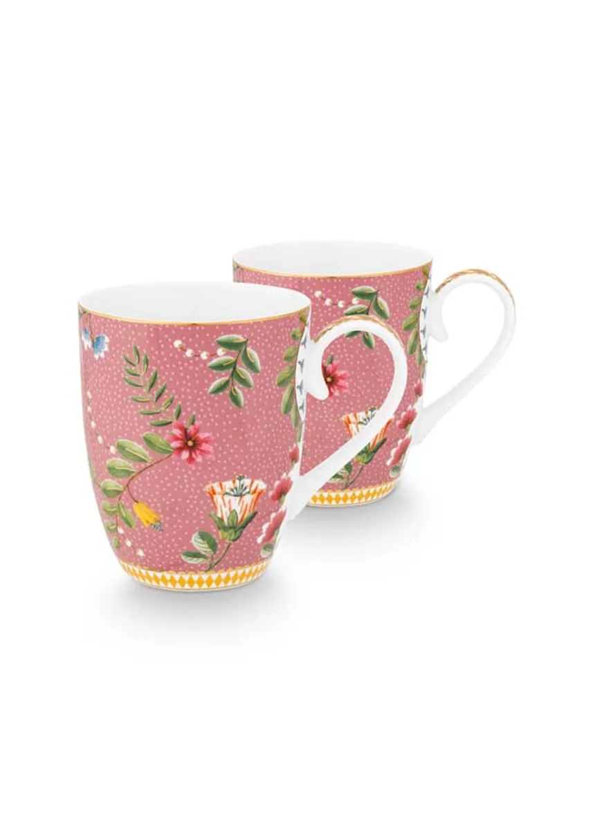 Set/2 Mug Large La Majorelle Pink 350ml