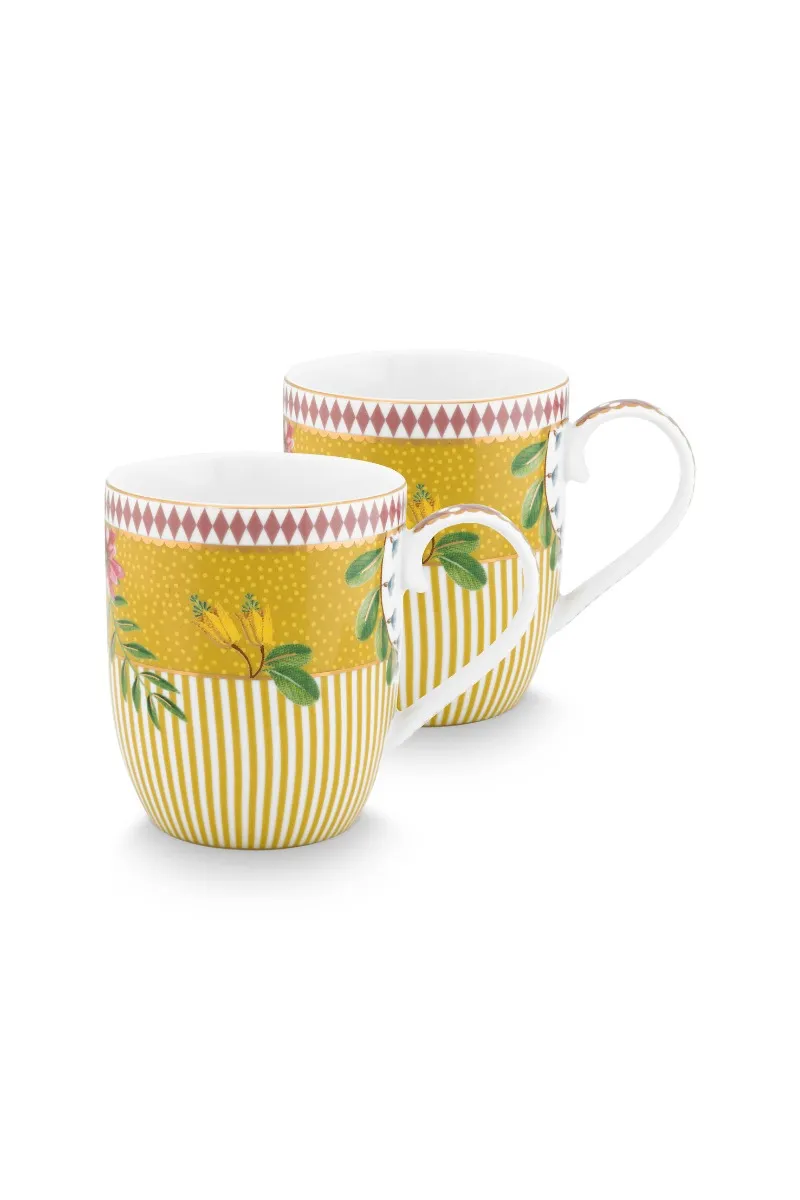 Set/2 Mugs Small La Majorelle Yellow 145ml