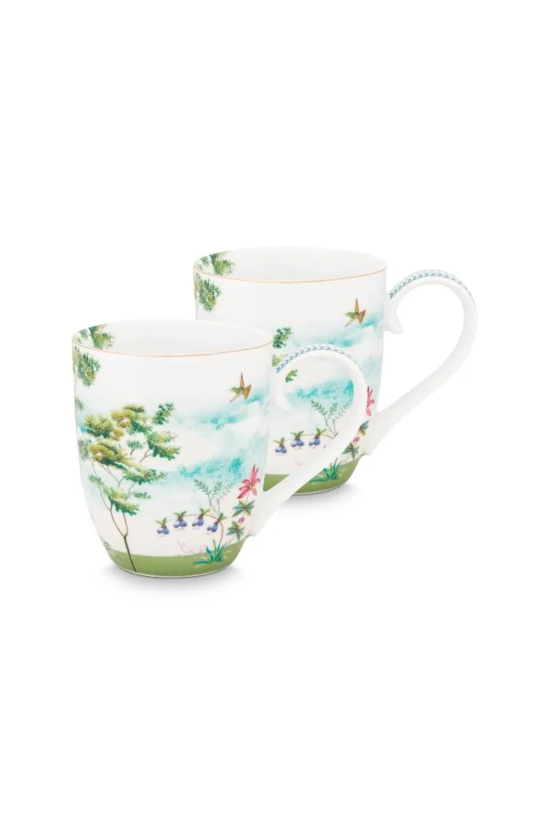 Set/2 Mugs XL Jolie Heron 450ml