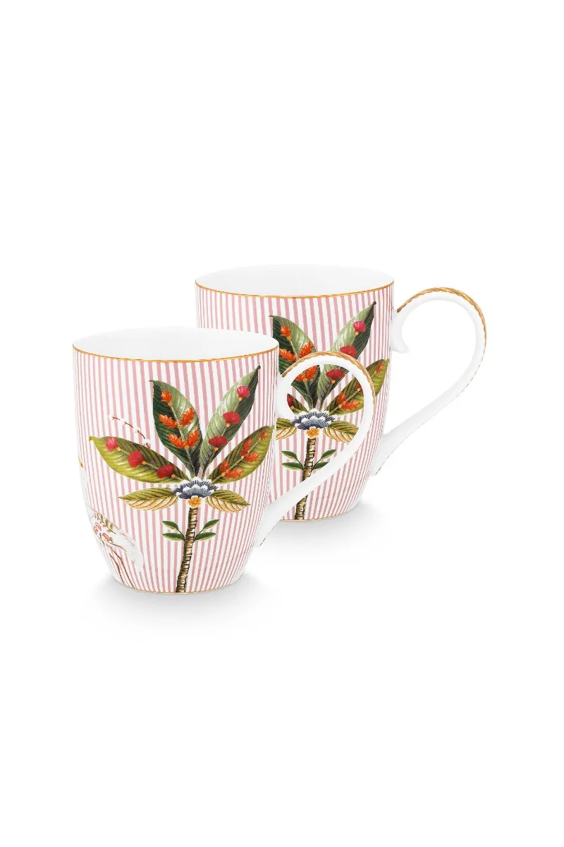 Set/2 Mugs XL La Majorelle Pink 450ml