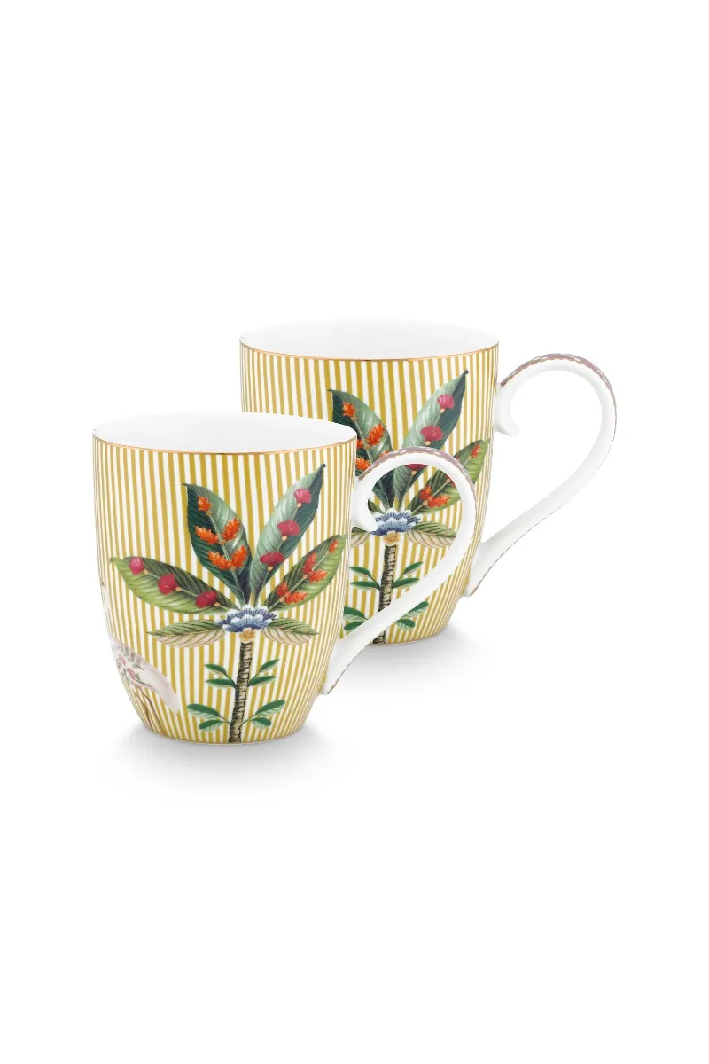 Set/2 Mugs XL La Majorelle Yellow 450ml