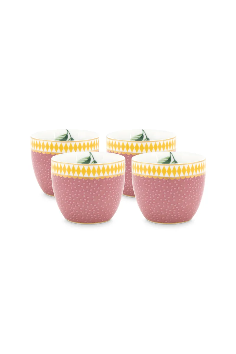 Set/4 Egg Cups La Majorelle Pink