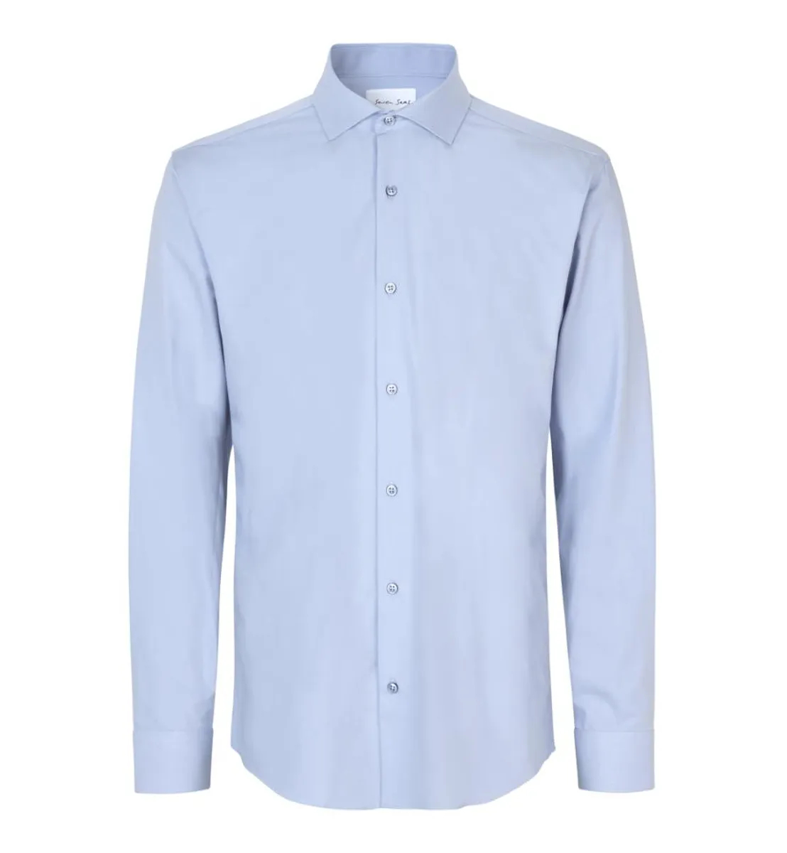 Seven Seas Hybrid Skjorte Modern Fit S50 Light Blue_41/42-l