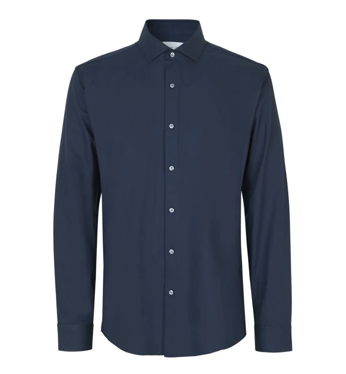 Seven Seas Hybrid Skjorte Modern Fit S50 Navy