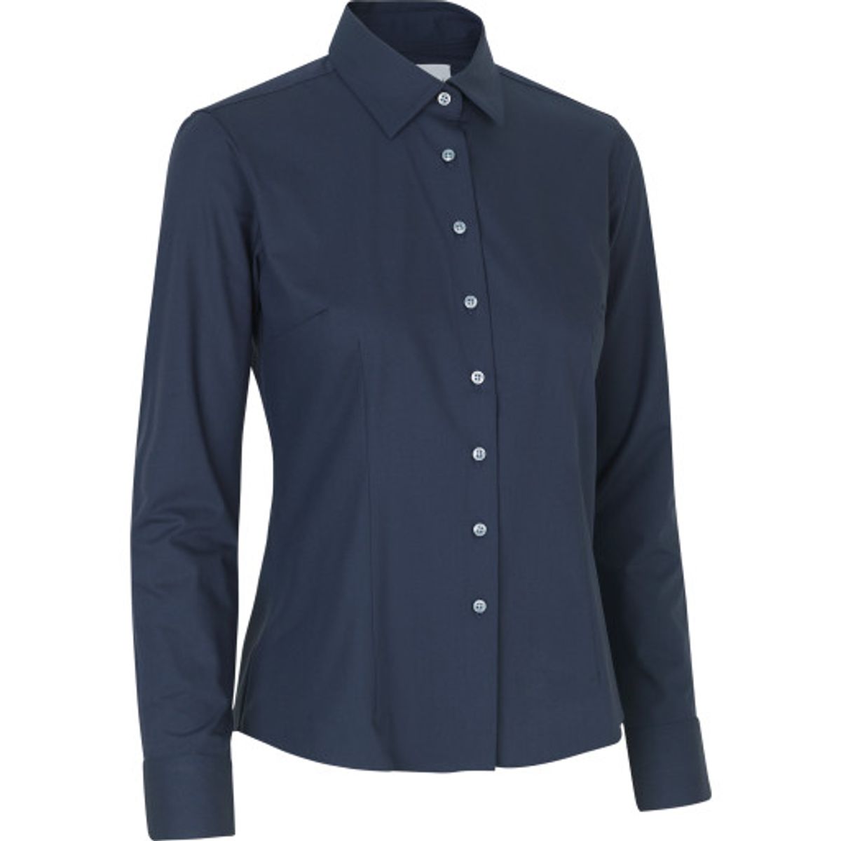 Seven seas hybrid skjorte S52, dame, modern fit, navy, l