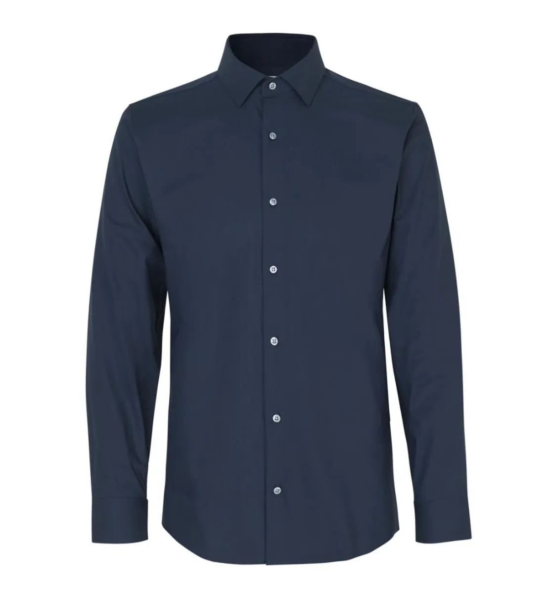 Seven Seas Hybrid Skjorte Slim Fit S51 Navy