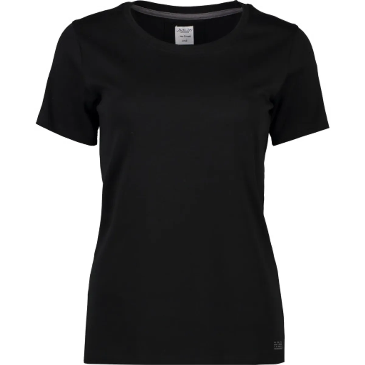 Seven Seas Interlock T-shirt S630 dame, rund hals, sort, str. L