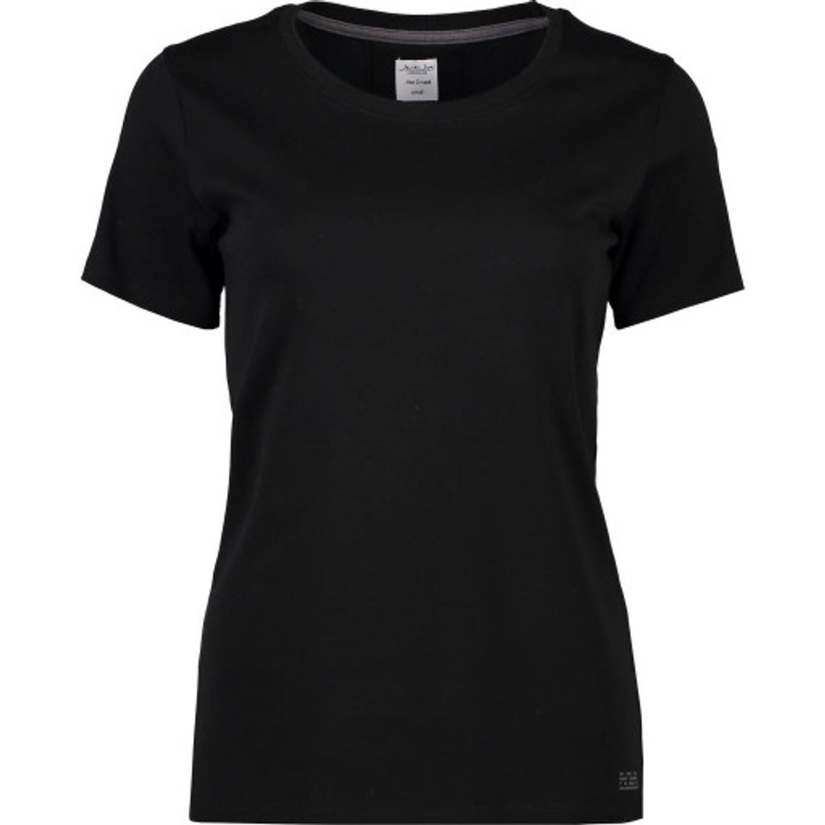 Seven Seas Interlock T-shirt S630 dame, rund hals, sort, str. XL