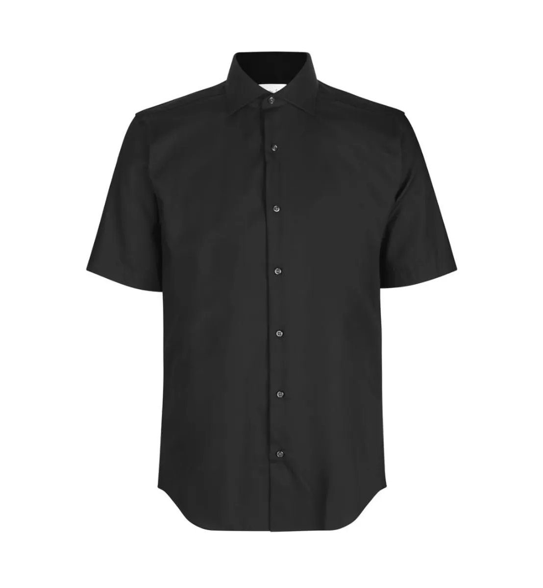 Seven Seas Kortærmet Skjorte Modern Fit Ss254 Black