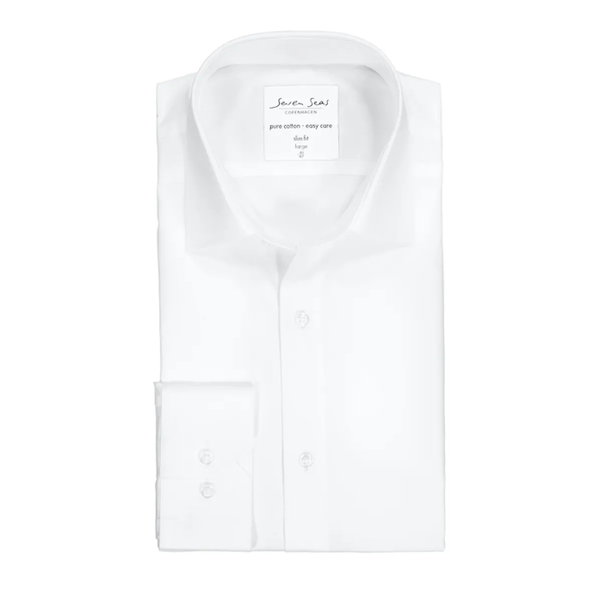 Seven Seas Skjorte Slim Fit S402 White-45 / Xx-large