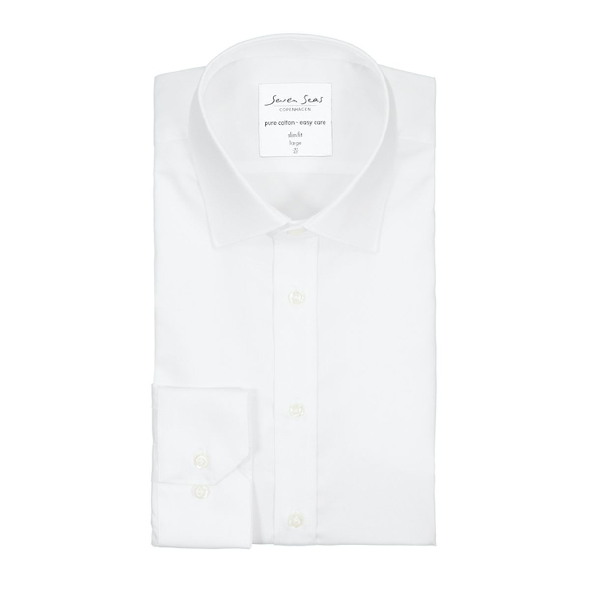 Seven Seas Skjorte Slim Fit Ss30 White-39 / Medium