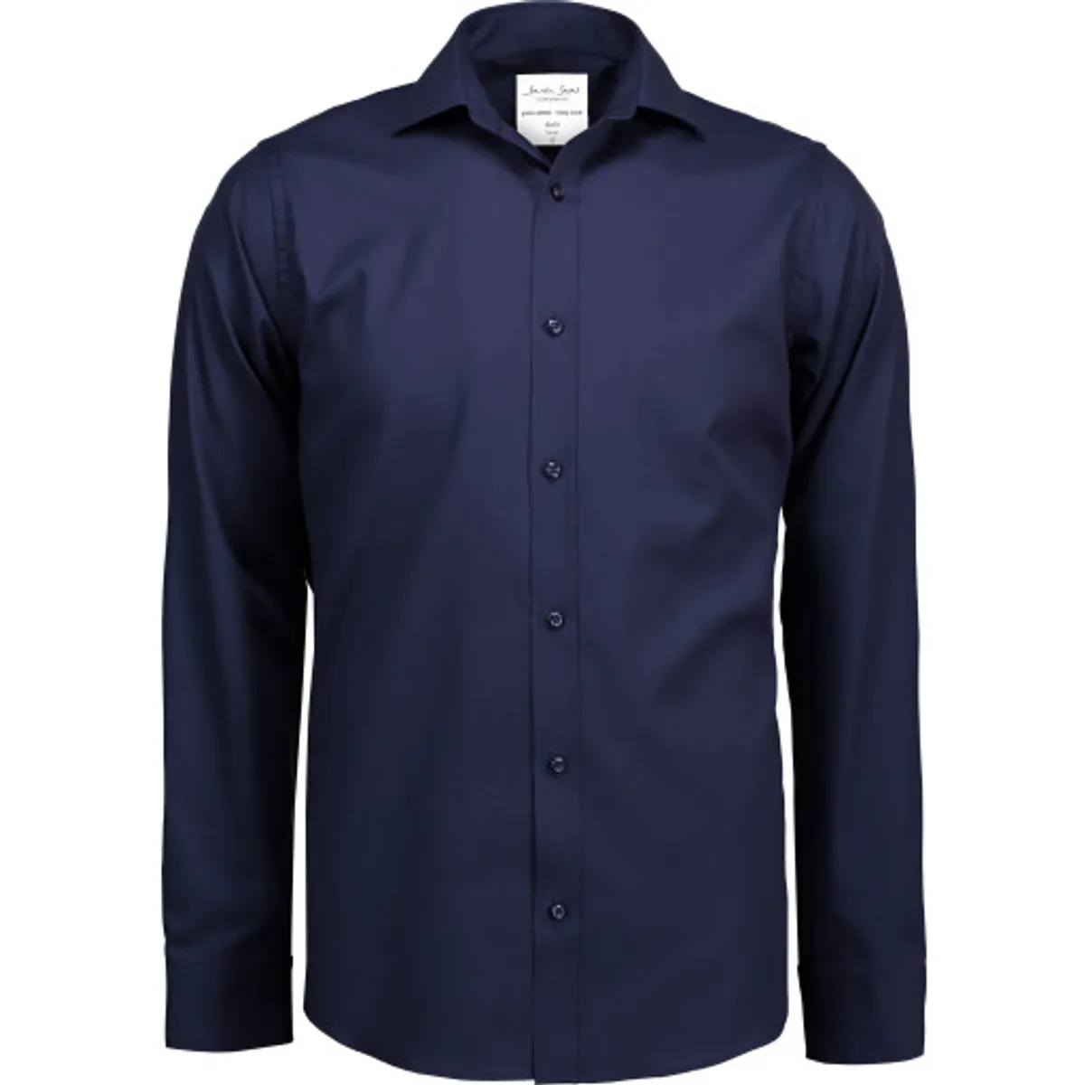 Seven Seas skjorte SS30, slim fit, strygefri, navy, str. L