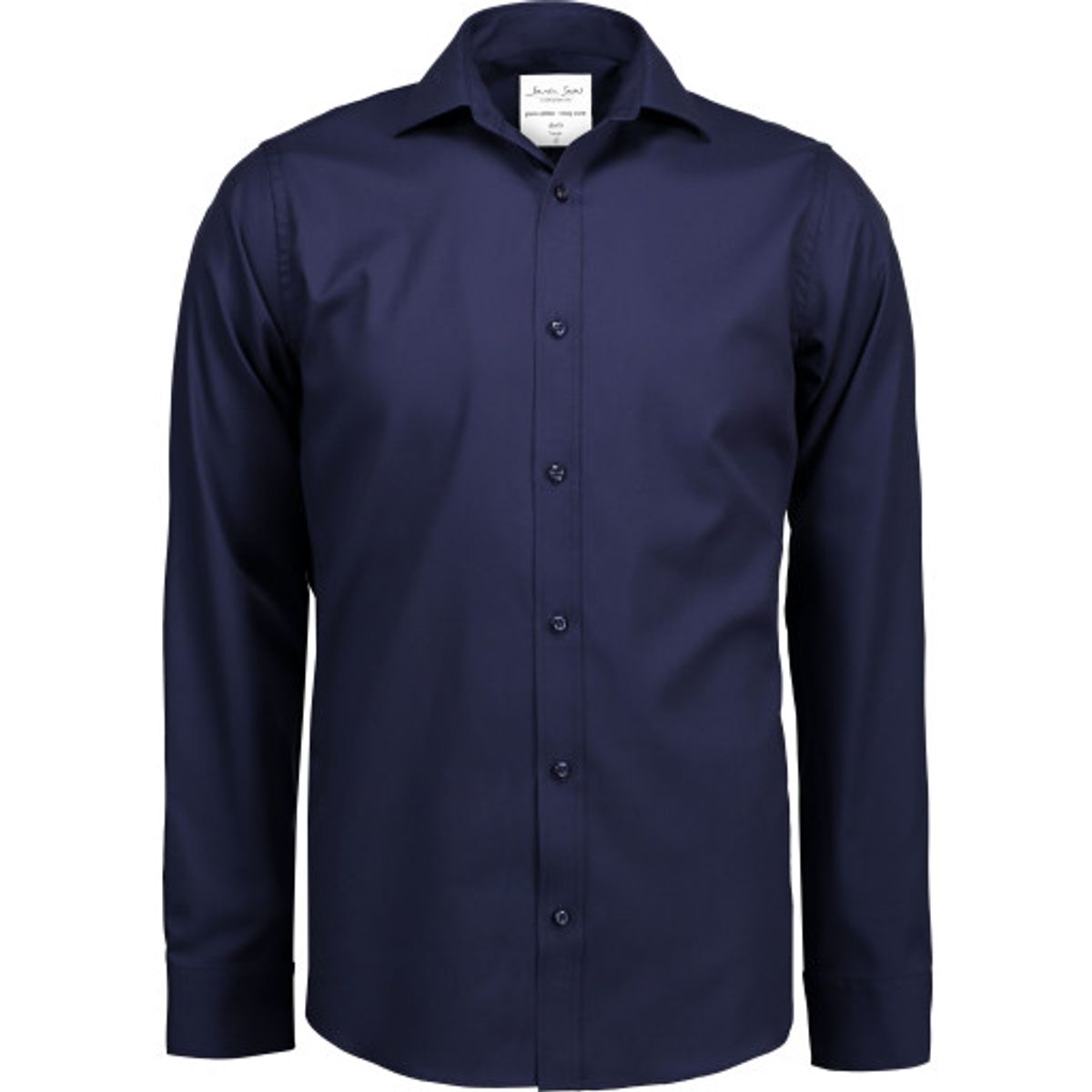 Seven Seas skjorte SS30, slim fit, strygefri, navy, str. XL