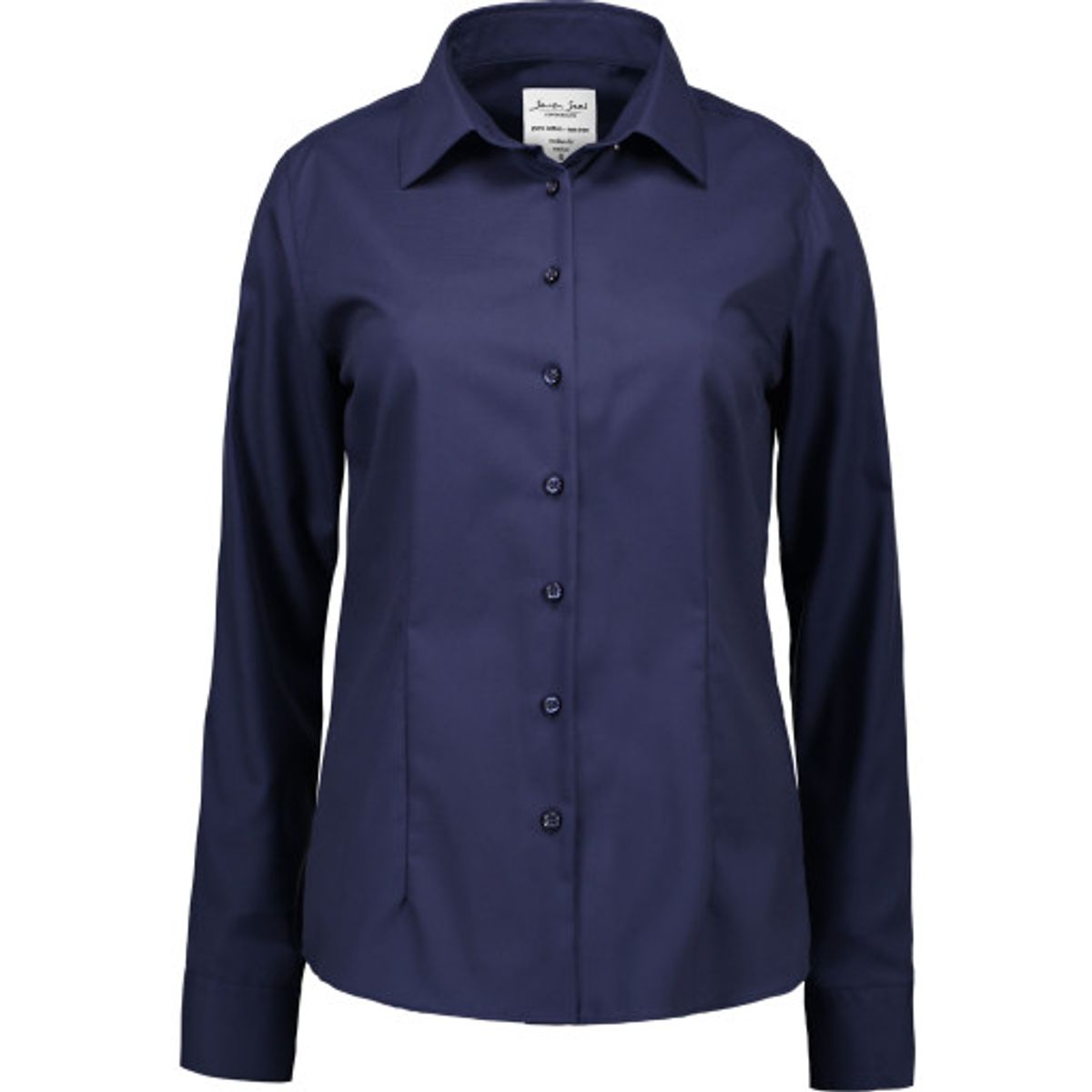 Seven Seas skjorte SS720, dame model, strygefri, navy, str. L